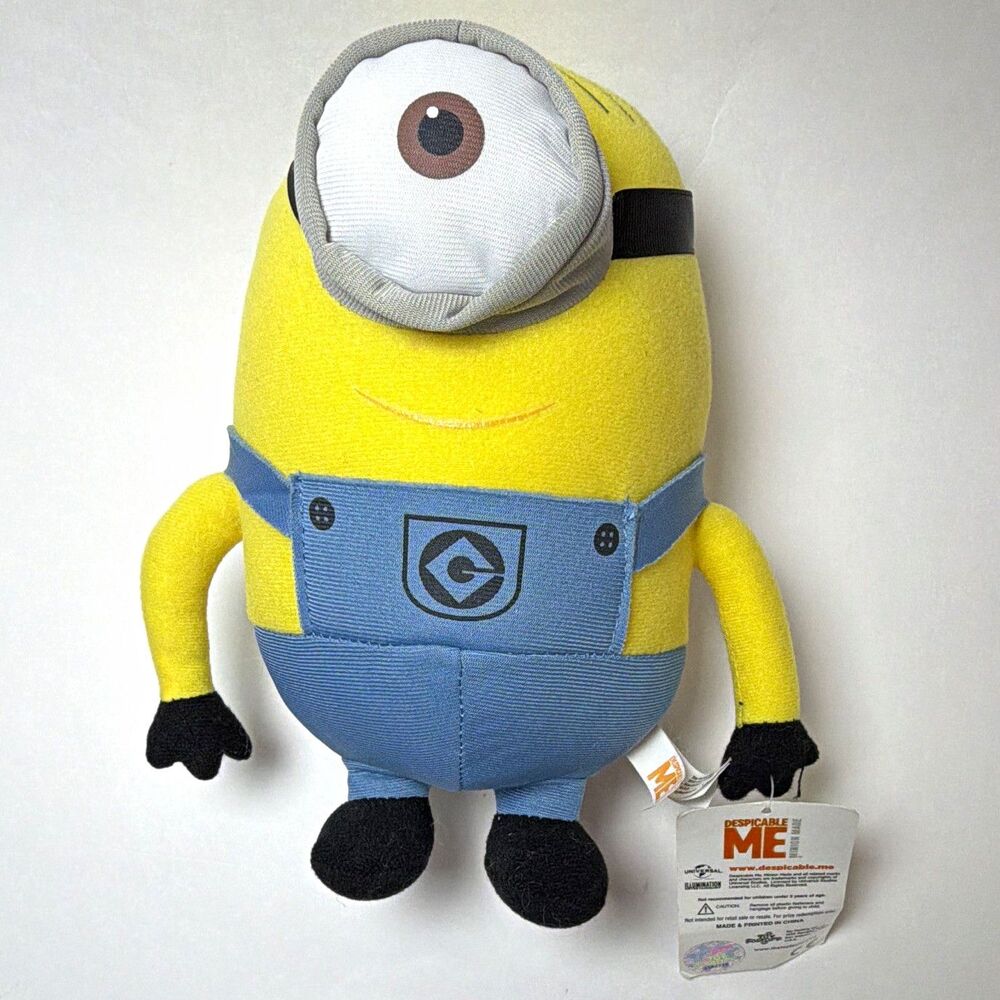 Toy Factory Despicable Me Minion One-Eyed Plush Stuffed Animal 9 inches